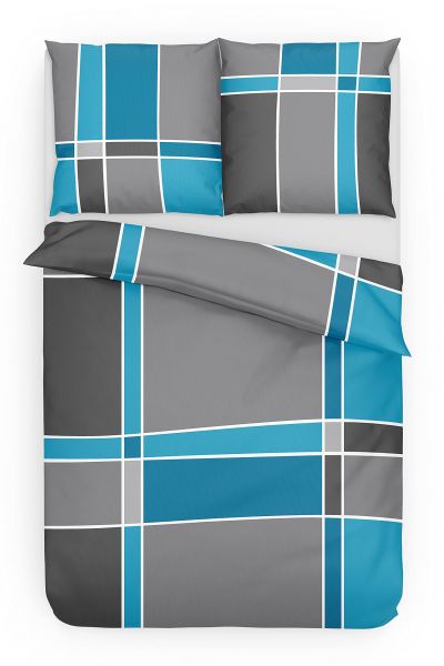 Träumschön Biber Bettwäsche 2tlg. 155/220 cm ozeanblau